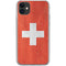 Switzerland Flag Distressed iPhone 11 Clear Case